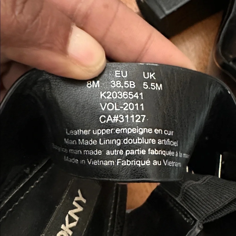 DKNY Black Heels with Silver Accent - Picture 6 of 6